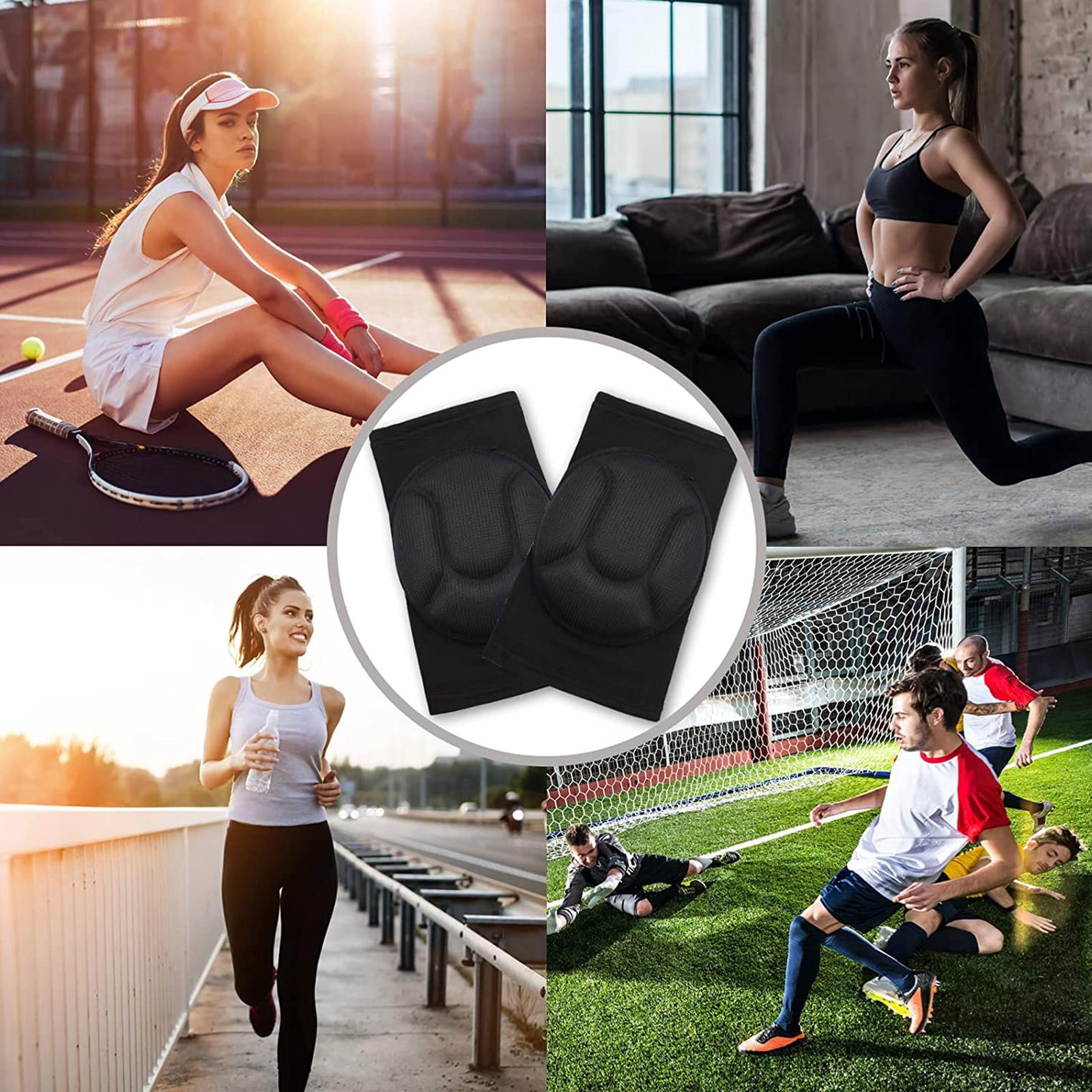 1 Pair Protective Knee Pad Thick Sponge Football Volleyball Pad Knee Collision Knee Pad Sports Z5N1