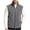 Dark Gray, variant on Fleece Jacket for Men Solid Soft Lined Stand Collar Vest with Multi-Pockets for Fall Winter Casual Wear