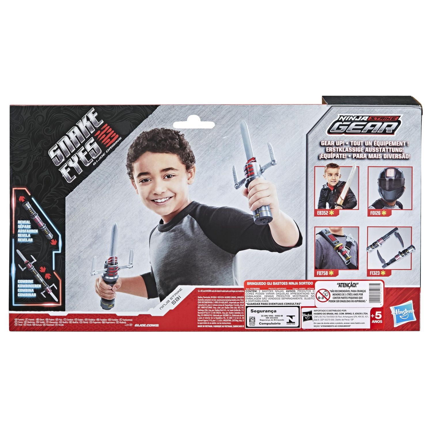 Snake Eyes: G.I. Joe Origins Ninja Strike Gear Ninja Strike Sai with Snap Attack Action Feature, Roleplay Toys for Kids Ages 5 and Up