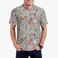 thumbnail image 1 of Fotbe Funny Chicken Camiseta Polo de Golf para Hombre con Estampado – Camisa Deportiva Transpirable con Cuello Abotonado-Medium, 1 of 6