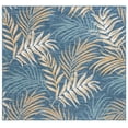 thumbnail image 4 of SAFAVIEH Sunrise Nita Floral Reversible Indoor/Outdoor Area Rug, Ivory/Blue Gold, 6'7" x 6'7" Square, 4 of 9