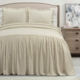thumbnail image 2 of Lush Decor Bedspread Set, Full/Queen, Ivory, 3 Piece, 2 of 11