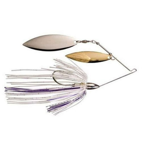 War Eagle Nickel Frame Double Willow Spinnerbaits Purple Shad 3/8 oz.