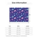 thumbnail image 5 of Fotbe Space Manta de Franela con Estampado, Manta Ultrasuave para Cama, Sofá, Auto, Hipoalergénica y Antibolitas-60"x50", 5 of 6