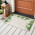 thumbnail image 4 of Palm Leaves Entryway Rug 2'x3'&nbsp; Non Slip Front Door Mats, Farmhouse Summer Tropical Leaf Flowers Entrance Rugs Indoor Outdoor Carpet, Washable Floor Mats Small Area Rug for Bedroom Kitchen, 4 of 8