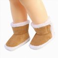 thumbnail image 4 of NOLDARES Home Warm Shoes Socks Baby Girls and Boys Warm Shoes Soft Booties Soft Comfortable Boots Infant Toddler Snow Boots(Khaki,5), 4 of 9