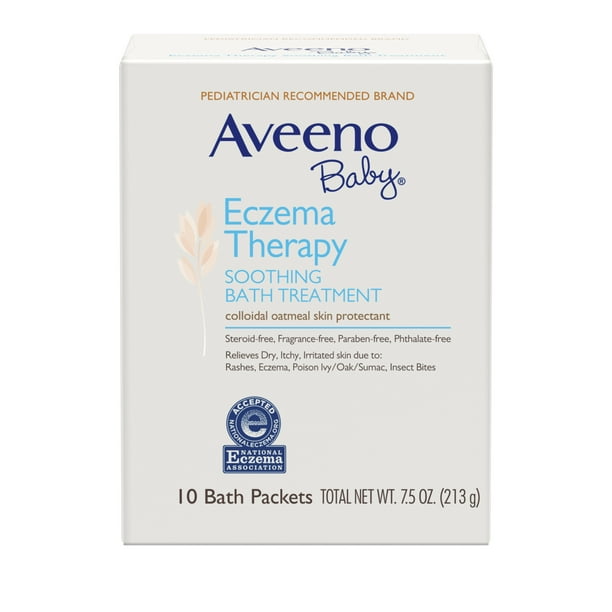 Aveeno Baby Eczema Therapy Soothing Bath Treatment with Natural Oatmeal