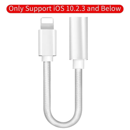lightning jack mm braided aux headphone connector nylon adapter iphone audio female