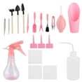 thumbnail image 1 of Garden Tools Set 19 Pcs Succulent Plants Tools Planting Gardening Trimming Pruning Shears Scissors Cutter Rake Spatula Root Hook[pink], 1 of 8