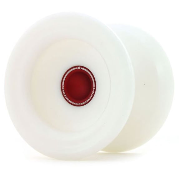 MagicYoYo DELRIN SKYVA Yo-Yo - Precision Machined Delrin - Metal Fingerspin Scoop (White Red)