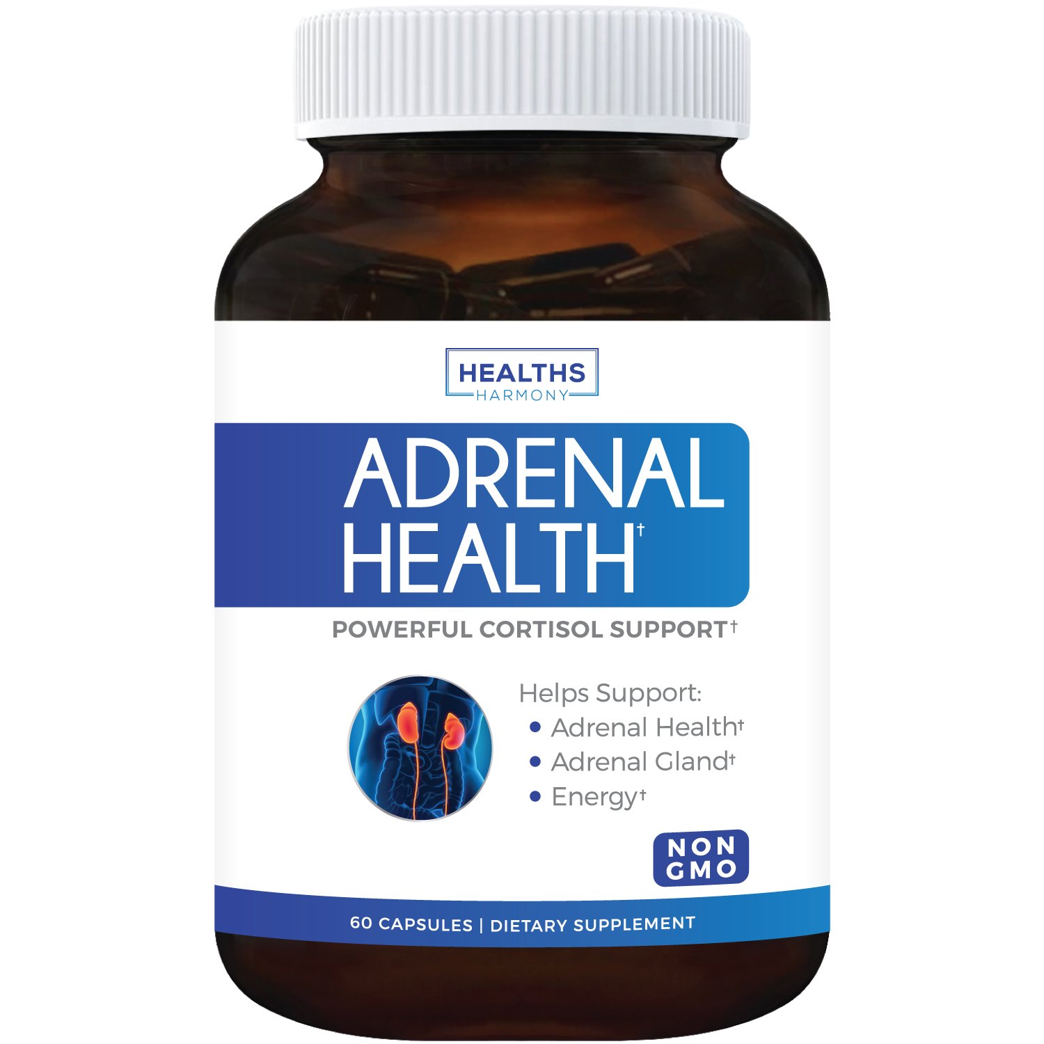 Adrenal Support (NONGMO) Comprehensive Adrenal Health with LTyrosine