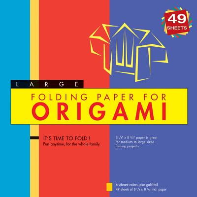 Folding Paper for Origami - Large 8 1/4" - 49 Sheets: Tuttle Origami Paper: High-Quality Large Origami Sheets: Instructions for 6 Projects Included