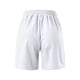 thumbnail image 4 of Pantalones cortos casuales de cintura alta para mujer - Cintura elástica, corte holgado, mezcla de algodón, liso, 4 of 6