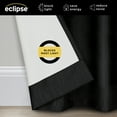 thumbnail image 4 of Eclipse Kendall Modern Blackout Curtains, 54 In Long x 42 In Wide, Black, Sold as a Single Curtain Panel, 4 of 7