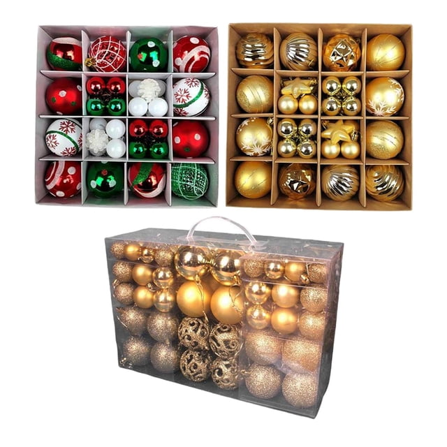 Bolas colgantes de Navidad Sunnimix 184 Uds Pelotas