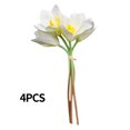thumbnail image 1 of Flor de orquídea artificial banquete de boda falso orquídea mesa centro de mesa flor de tela de seda, blanco 4 Piezas Noticed HA6707-01B, 1 of 6