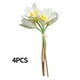 thumbnail image 1 of Flor de orquídea artificial banquete de boda falso orquídea mesa centro de mesa flor de tela de seda, blanco 4 Piezas Noticed HA6707-01B, 1 of 6
