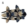 thumbnail image 3 of Pinza para el pelo con doble flor y diamantes de imitación para mujer, pinza para el pelo con cristales, pasadores para peinar el cabello, tocado con diamantes de imitación para mujeres y niñas, 3 of 12