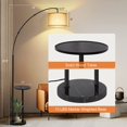 thumbnail image 2 of OUTON Arc Floor Lamp with Table, 81" Height Modern LED Floor Lamp with Remote, Dimmable Color Temperature Standing Lamp for Living Room, Bedroom, 2 of 6