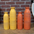 thumbnail image 6 of Urban Trends Ceramic Decorative Vase Trumpet Mouth and Double Banded Tribal Design, Decor Center Piece for Home Décor for Living Room, Table, Office Décor, Yellow- 3.75"x11.00"H, 6 of 7