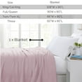 thumbnail image 5 of Southshore Fine Living, Inc. 100% Cotton Twin Blanket for Twin or Twin XL Bed, Pastel Pink, 5 of 9