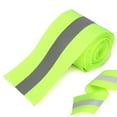 thumbnail image 1 of Flame Resistant FR Sew On High Visibility Retro reflective tape (2" x 1 yds, Lime/Silver), 1 of 1