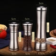 thumbnail image 2 of HEMOTON 250ml Stainless Steel Manual Pepper Kitchen Tool Pepper Mill, 2 of 8
