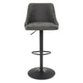 thumbnail image 4 of Tabouret Réglable en Hauteur Sylmar en Similicuir Charbon, 4 of 8