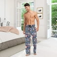 thumbnail image 7 of Men's Pajama Pants Easter Eggs Floral Soft Long Sleep Lounge Pants L, 7 of 7