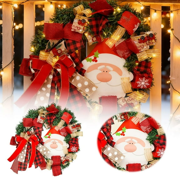 Elegant Holiday Wreath for Front Door Festive Indoor Outdoor Greenery with Berries for Seasonal Celebrations and Parties