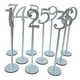 thumbnail image 5 of Números de mesa, tarjetas de número de mesa, centro de mesa de madera, letreros de mesa, tarjetas de lugar, 10 piezas de plata, 5 of 9