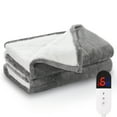 thumbnail image 2 of Naipo 50" x 60" Electric Heated Blanket Throw Upgraded Heating Wire with 4 Hour Auto Off and 6 Heat Levels Machine Washable, 2 of 11