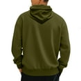 thumbnail image 5 of AnuYalue Cargo Hoodie for Mens Winter Fleece Multi Pockets Outdoor Hooded Sweatshirt Loose Fit Long Sleeve Pullover, 5 of 8