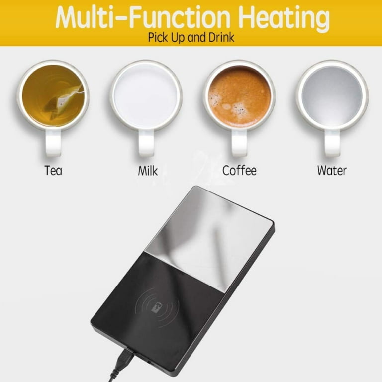 Modern Mug Warmer 2 in 1 Wireless Charger Coffee Keep Warm 55° Office Coffee  Cup