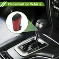 thumbnail image 3 of Cubierta de pomo de cambio Unique Bargains para Chevrolet Malibu 2016-2020, antideslizante, negra y roja, protector de mango de cambio de cuero sintético, 1 pieza, 3 of 6