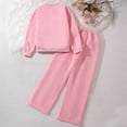 thumbnail image 4 of ZOYOEN Girls Sweatsuits 2 PC Sets- Sparkl Long Sleeve Casual Cute Pullover Tops and Sweatpants Pink Size 6-14, 4 of 5