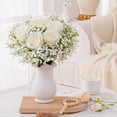 thumbnail image 5 of 15Pcs Babys Breath Artificial Flowers, Baby Breath Flowers Artificial Bulk, Real Touch Fake White Flowers, Faux Babies Breath Gypsophila for Wedding Home Decor Floral Arrangement, 5 of 5