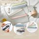 thumbnail image 4 of Estuche transparente CHAO para lápices de 4 piezas TPU SÚPER suave con cremallera bolsa de almacenamiento impermeable para papelería maquillaje, 4 of 5