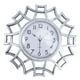 thumbnail image 1 of Reloj de esfera vintage Reloj silencioso hueco europeo 3D Reloj de pared decorativo grande para sala de estar Dormitorio Cocina (Plata), 1 of 5
