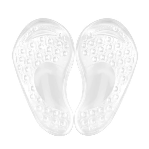 Protector de talón para pies, almohadillas para el talón con soporte de arco de color transparente, cojín para el cuidado de los pies diseñado para el futuro