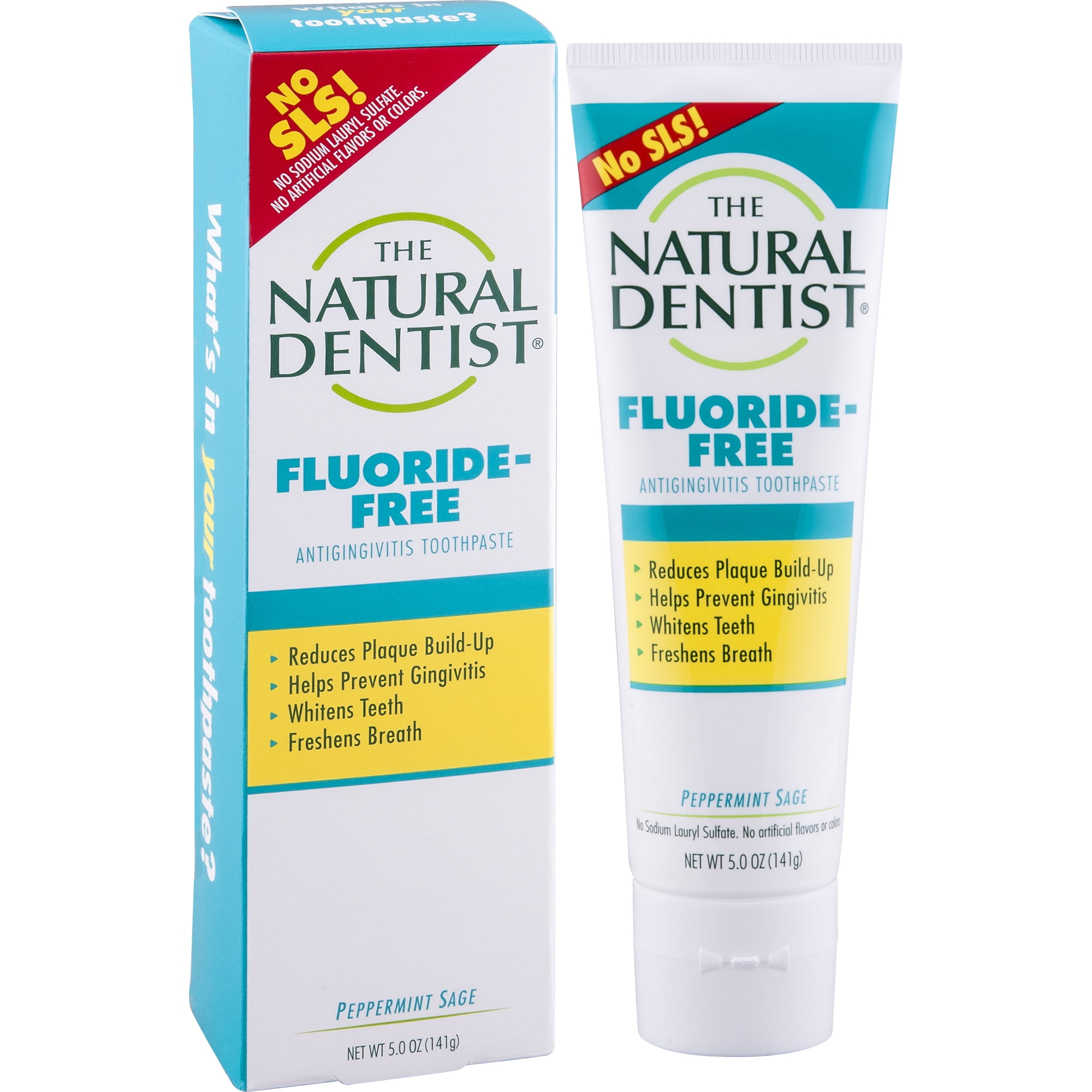 Natural Dentist Fluoride Free Toothpaste Pepperrmint Sage 5 Oz Walmart Com Walmart Com