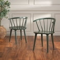 thumbnail image 4 of SAFAVIEH Blanchard Contemporary Wood Solid Dining Bistro Chair, Garden Green (Set of 2), 4 of 14