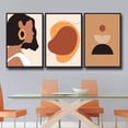 thumbnail image 3 of IDEA4WALL 3 Piece Framed Canvas Wall Art for Living Room, Bedroom Mattis and Brutalist Canvas Prints for Modern Home Decoration Ready to Hang, 3 of 5