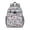 Blue Baseball Gear, variant on Black Soccer Balls with Green Elements Pattern Backpack for School,Cute School Bag,Schoolbag with Adjustable Shoulder Straps & Padded Back,15.25"x11.5"x5.25"