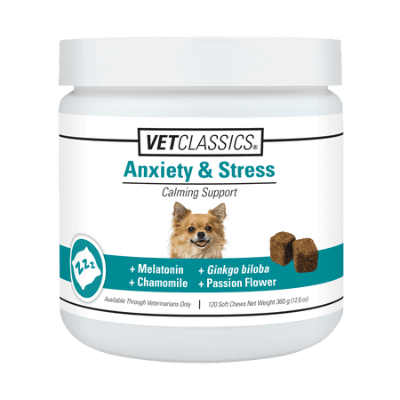 Anxiety & Stress Calming Support Soft Chews for Dogs (120 Count)