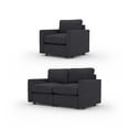 thumbnail image 1 of Set 2 piezas Adapti Sillón Seccional Modular + Love Seat Gris Carbón, 1 of 9