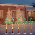 thumbnail image 2 of Outdoor Solar Christmas Decorations Lights, 5 in 1 Christmas Pathway Lights Outdoor Waterproof, LED Christmas Outdoor Lights for Yard Garden Decor (Christmas Tree), 2 of 8