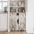 thumbnail image 6 of Blue Beige Coastal Kitchen Curtains 54 Inch Length, Beach Starfish Summer Eucalyptus Rustic Tiers Curtains for Bathroom Bedroom Cafe, Light Filtering Small Window Treatment Drapes 2 Panels 42"Wx54"L, 6 of 8
