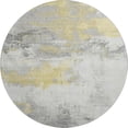 thumbnail image 2 of Addison Rugs Mayfield Premium Machine Washable Transitional Abstract Gold Round Rug, 8' x 8', 2 of 6