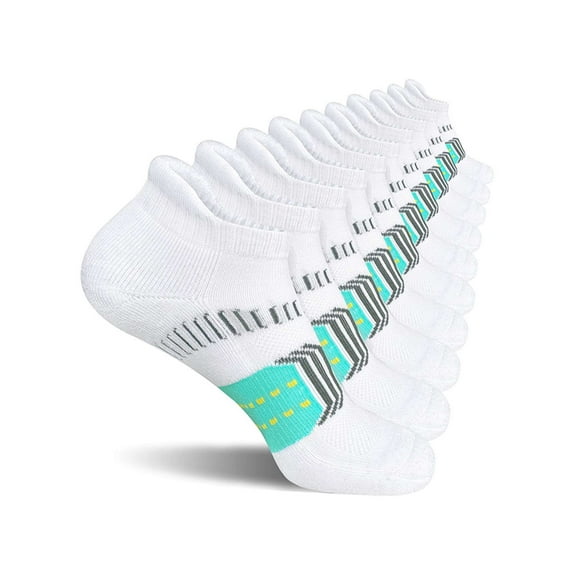 Spencer 5 Pairs Mens Low Cut Socks Ankle No Show Running Breathable Socks Womens Comfort Anti-blister Ankle Socks